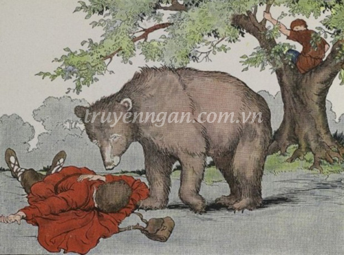 Con gấu và hai người đàn ông